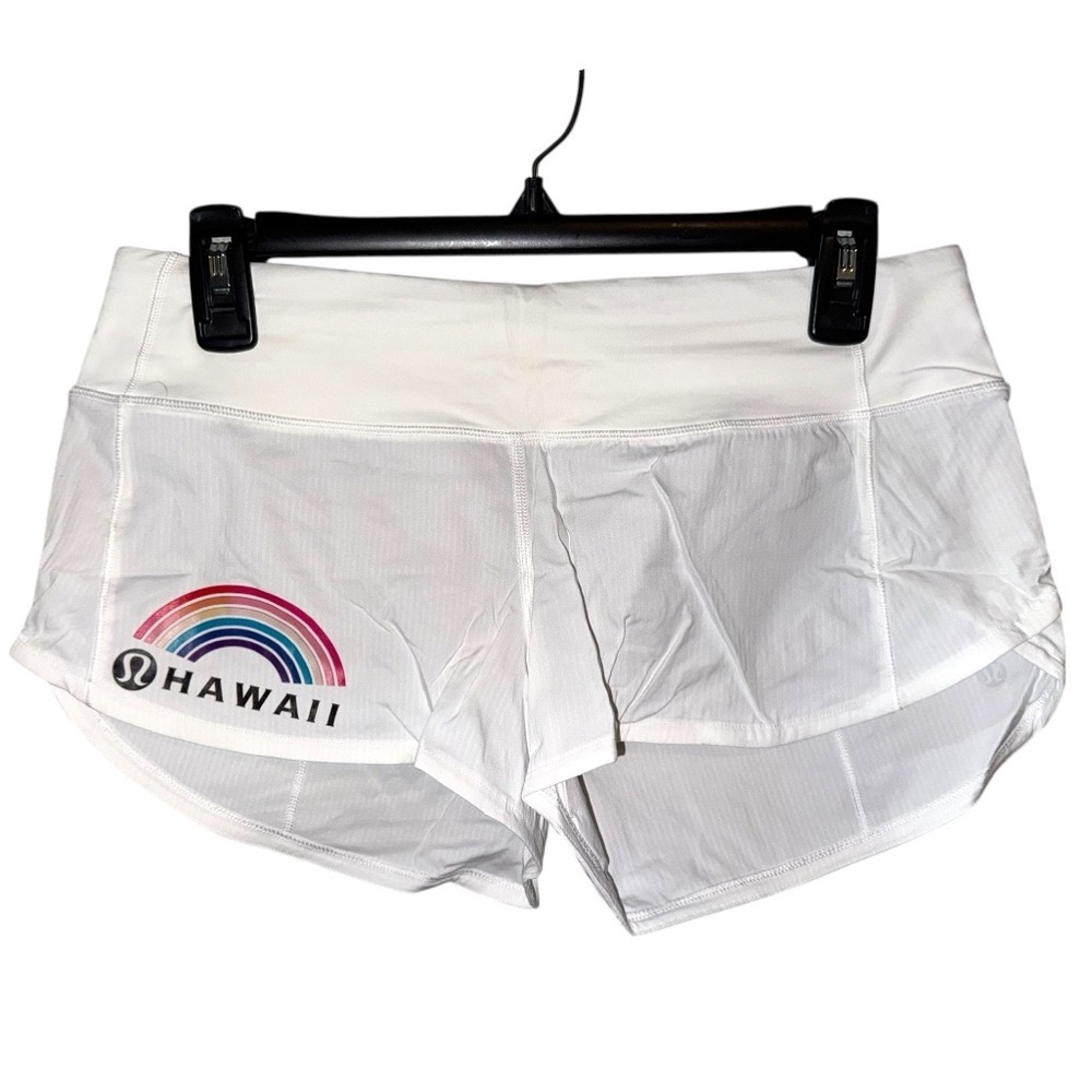 ** NWT ** RARE!!! LULULEMON Hawaiian Aloha Speed Up 2.5" Shorts Size 6 - Picture 4 of 13